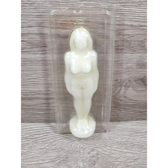 White Feamail Figure Image 7" Candle Blessing Protection Healing Spirituality - Picture 5 of 7